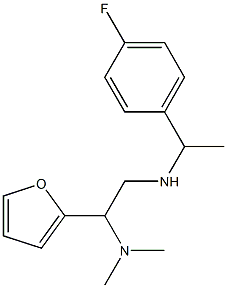 [2-(dimethylamino)-2-(furan-2-yl)ethyl][1-(4-fluorophenyl)ethyl]amine Structure