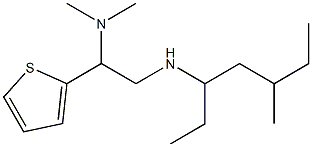 [2-(dimethylamino)-2-(thiophen-2-yl)ethyl](5-methylheptan-3-yl)amine,,结构式