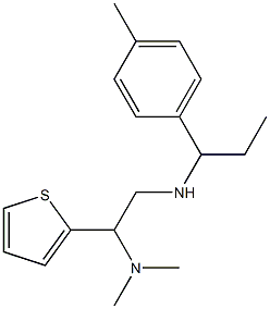 [2-(dimethylamino)-2-(thiophen-2-yl)ethyl][1-(4-methylphenyl)propyl]amine