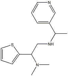 [2-(dimethylamino)-2-(thiophen-2-yl)ethyl][1-(pyridin-3-yl)ethyl]amine 化学構造式