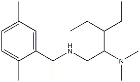 [2-(dimethylamino)-3-ethylpentyl][1-(2,5-dimethylphenyl)ethyl]amine,,结构式
