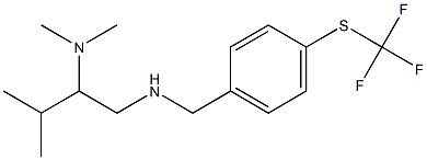 [2-(dimethylamino)-3-methylbutyl]({4-[(trifluoromethyl)sulfanyl]phenyl}methyl)amine Structure