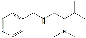 [2-(dimethylamino)-3-methylbutyl](pyridin-4-ylmethyl)amine,,结构式