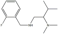 [2-(dimethylamino)-3-methylbutyl][(2-fluorophenyl)methyl]amine 结构式