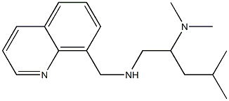 [2-(dimethylamino)-4-methylpentyl](quinolin-8-ylmethyl)amine Structure