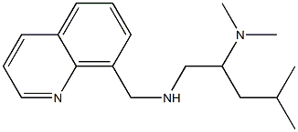 [2-(dimethylamino)-4-methylpentyl](quinolin-8-ylmethyl)amine 结构式