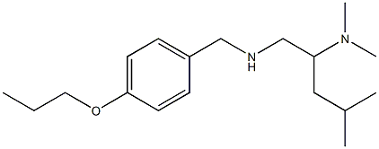 [2-(dimethylamino)-4-methylpentyl][(4-propoxyphenyl)methyl]amine,,结构式