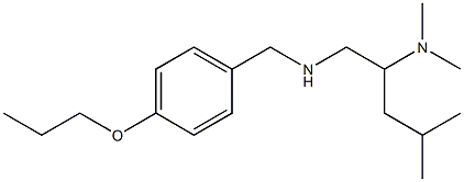 [2-(dimethylamino)-4-methylpentyl][(4-propoxyphenyl)methyl]amine Structure