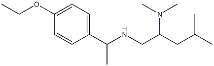 [2-(dimethylamino)-4-methylpentyl][1-(4-ethoxyphenyl)ethyl]amine|
