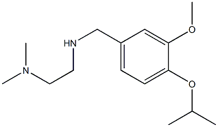 [2-(dimethylamino)ethyl]({[3-methoxy-4-(propan-2-yloxy)phenyl]methyl})amine 结构式