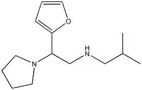 [2-(furan-2-yl)-2-(pyrrolidin-1-yl)ethyl](2-methylpropyl)amine,,结构式