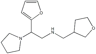 [2-(furan-2-yl)-2-(pyrrolidin-1-yl)ethyl](oxolan-3-ylmethyl)amine Structure