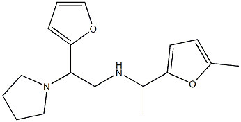 [2-(furan-2-yl)-2-(pyrrolidin-1-yl)ethyl][1-(5-methylfuran-2-yl)ethyl]amine Struktur