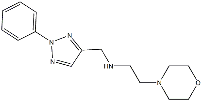 [2-(morpholin-4-yl)ethyl][(2-phenyl-2H-1,2,3-triazol-4-yl)methyl]amine 结构式