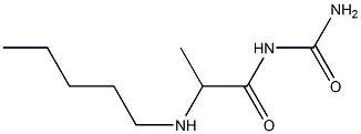 [2-(pentylamino)propanoyl]urea Structure