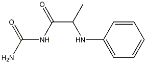 [2-(phenylamino)propanoyl]urea Struktur