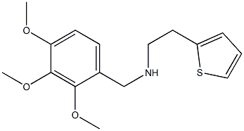 [2-(thiophen-2-yl)ethyl][(2,3,4-trimethoxyphenyl)methyl]amine,,结构式