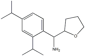 [2,4-bis(propan-2-yl)phenyl](oxolan-2-yl)methanamine,,结构式