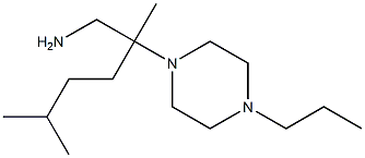 [2,5-dimethyl-2-(4-propylpiperazin-1-yl)hexyl]amine Struktur