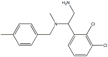 [2-amino-1-(2,3-dichlorophenyl)ethyl](methyl)[(4-methylphenyl)methyl]amine Structure