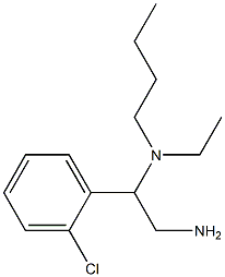 [2-amino-1-(2-chlorophenyl)ethyl](butyl)ethylamine Structure