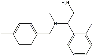 [2-amino-1-(2-methylphenyl)ethyl](methyl)[(4-methylphenyl)methyl]amine Structure