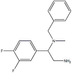 [2-amino-1-(3,4-difluorophenyl)ethyl](benzyl)methylamine Structure