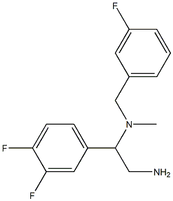 [2-amino-1-(3,4-difluorophenyl)ethyl][(3-fluorophenyl)methyl]methylamine,,结构式