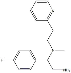 [2-amino-1-(4-fluorophenyl)ethyl](methyl)[2-(pyridin-2-yl)ethyl]amine Structure