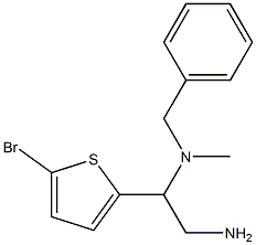 [2-amino-1-(5-bromothiophen-2-yl)ethyl](benzyl)methylamine Structure