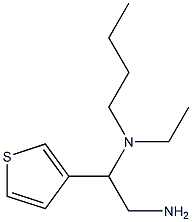 [2-amino-1-(thiophen-3-yl)ethyl](butyl)ethylamine 化学構造式