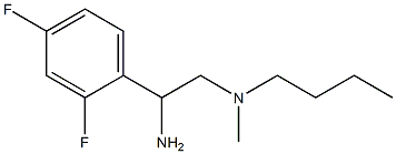 [2-amino-2-(2,4-difluorophenyl)ethyl](butyl)methylamine 化学構造式