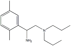 [2-amino-2-(2,5-dimethylphenyl)ethyl]dipropylamine Structure