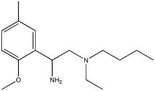 [2-amino-2-(2-methoxy-5-methylphenyl)ethyl](butyl)ethylamine Structure