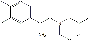 [2-amino-2-(3,4-dimethylphenyl)ethyl]dipropylamine 化学構造式