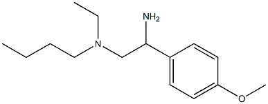 [2-amino-2-(4-methoxyphenyl)ethyl](butyl)ethylamine Structure