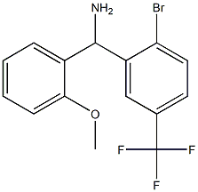 [2-bromo-5-(trifluoromethyl)phenyl](2-methoxyphenyl)methanamine Structure