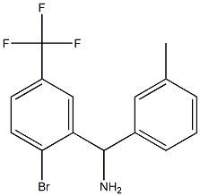 [2-bromo-5-(trifluoromethyl)phenyl](3-methylphenyl)methanamine