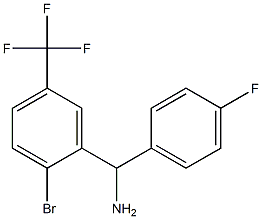 [2-bromo-5-(trifluoromethyl)phenyl](4-fluorophenyl)methanamine
