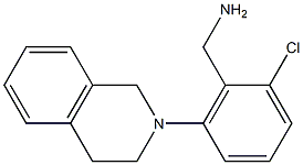 [2-chloro-6-(1,2,3,4-tetrahydroisoquinolin-2-yl)phenyl]methanamine Structure