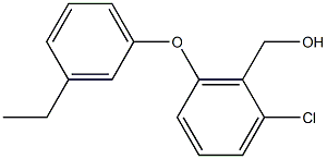 [2-chloro-6-(3-ethylphenoxy)phenyl]methanol 化学構造式