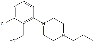 [2-chloro-6-(4-propylpiperazin-1-yl)phenyl]methanol 结构式