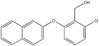 [2-chloro-6-(naphthalen-2-yloxy)phenyl]methanol,,结构式