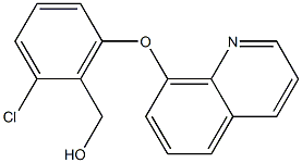 [2-chloro-6-(quinolin-8-yloxy)phenyl]methanol,,结构式