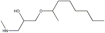 [2-hydroxy-3-(octan-2-yloxy)propyl](methyl)amine Struktur