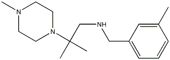 [2-methyl-2-(4-methylpiperazin-1-yl)propyl][(3-methylphenyl)methyl]amine Structure