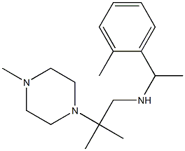 [2-methyl-2-(4-methylpiperazin-1-yl)propyl][1-(2-methylphenyl)ethyl]amine Structure