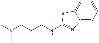 [3-(1,3-benzothiazol-2-ylamino)propyl]dimethylamine 化学構造式