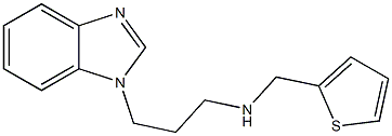 [3-(1H-1,3-benzodiazol-1-yl)propyl](thiophen-2-ylmethyl)amine 结构式