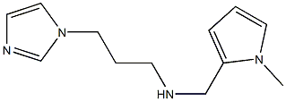 [3-(1H-imidazol-1-yl)propyl][(1-methyl-1H-pyrrol-2-yl)methyl]amine,,结构式